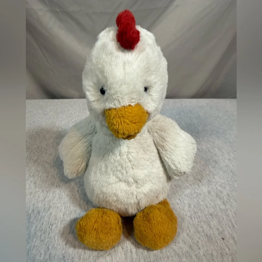 Jellycat Bashful Chicken Stuffed Animal – Medium‎ 12” 🐔💛 RETIRED